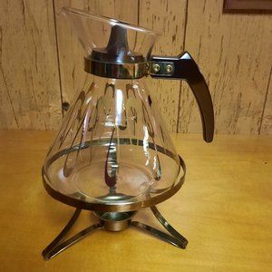 Vintage Divid Douglas Glass Coffee Pot with Warmer